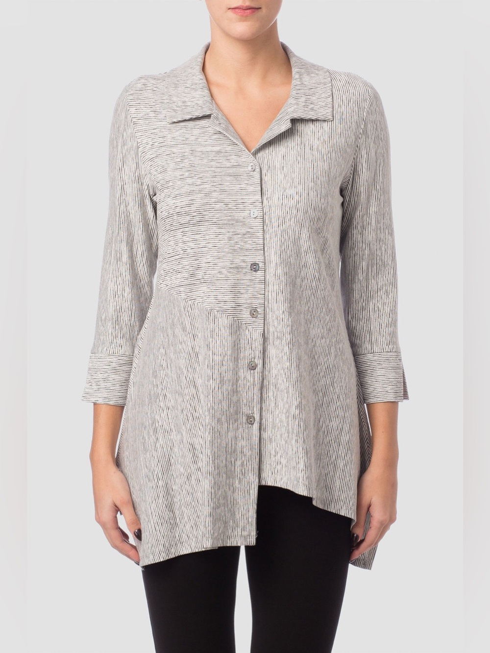 Joseph Ribkoff Blouse Style 171856 Size 6 Black Grey White